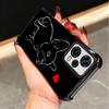 French Bulldog Black Desgin Plating Phone Case For Xiaomi Poco X5 X6 X7 X8 Pro Max F8 Ultra F7 M8 M7 M5S Redmi 15C 15 14C 13C 13