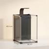 36L Tempered Glass Home Aquarium with Integrated Filter and LED Light, 30x30x45.5 cm, Black