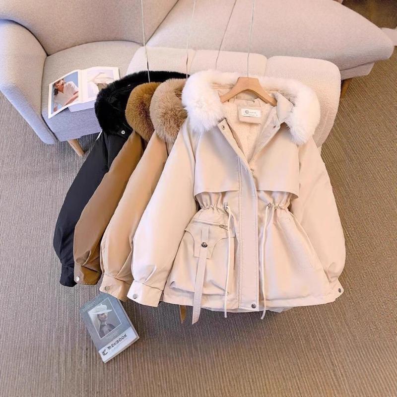 

Зимняя новая пуховая хлопковая одежда с пуховиком, интегрированным в зимнюю куртку, преодолевает хлопковое пальто 3XL хаки