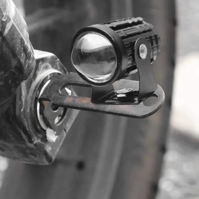 Motorcycle Spotlight Fixed Tube Clamp Holder Pedal Mudguard LED Light Expansion Multifunctional Safety Bumper Mount Bracket
