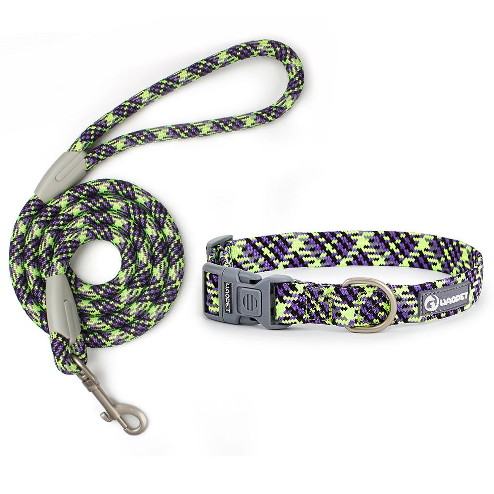 Leashes And Collar Set For Small Medium Large Dogs Pet French Bulldog Chihuahua Pug Outdoor Walking Lead Collar Leash Supplies
