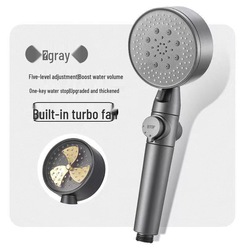Black Warrior Multi-Function Matte Black Handheld Shower Head Set