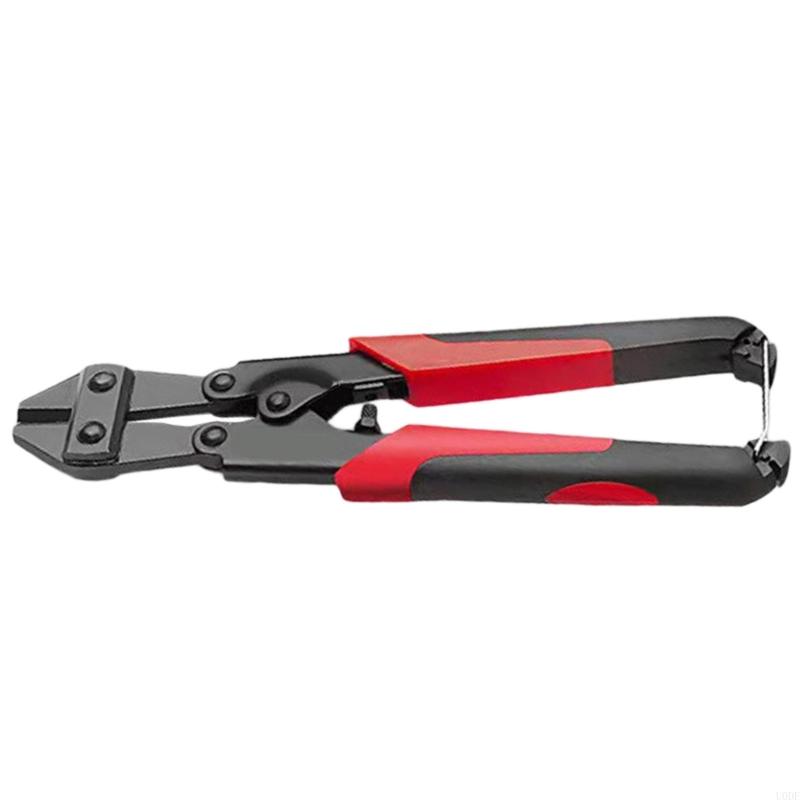   Bolt Cutter 8inch, Spring Loaded Small Wire Cable Cutter Rustproof Coating Comfortable Grip Construction Use