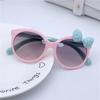 Sunglasses Girls Boys Shiny Bowknot Sun Glasses Lovely Cat Children Eyewear Fashion Gradient Eyeglasses UV400