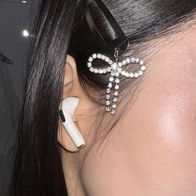 

mosxe Kira kira ribbon hair pin (2color) gold