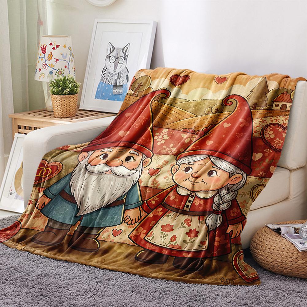 1 Stück Valentinstag Druck Flanelldecke, Hohe Qualität, Bequem für Alle Jahreszeiten, Heimdekoration, Perfekt für Weihnachten, Geburtstagsgeschenk