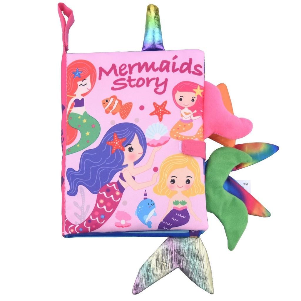 

Gbee Tail Cloth Book Tear-resistant Baby Early Education 3d Toy Mermaids