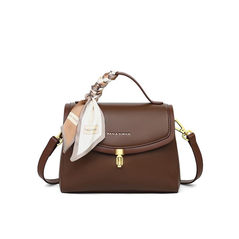 2025 New Genuine Leather Women's Bag Crossbody Bag High-end Handbag Small Square Bag Fashion Versatile Shoulder Bag