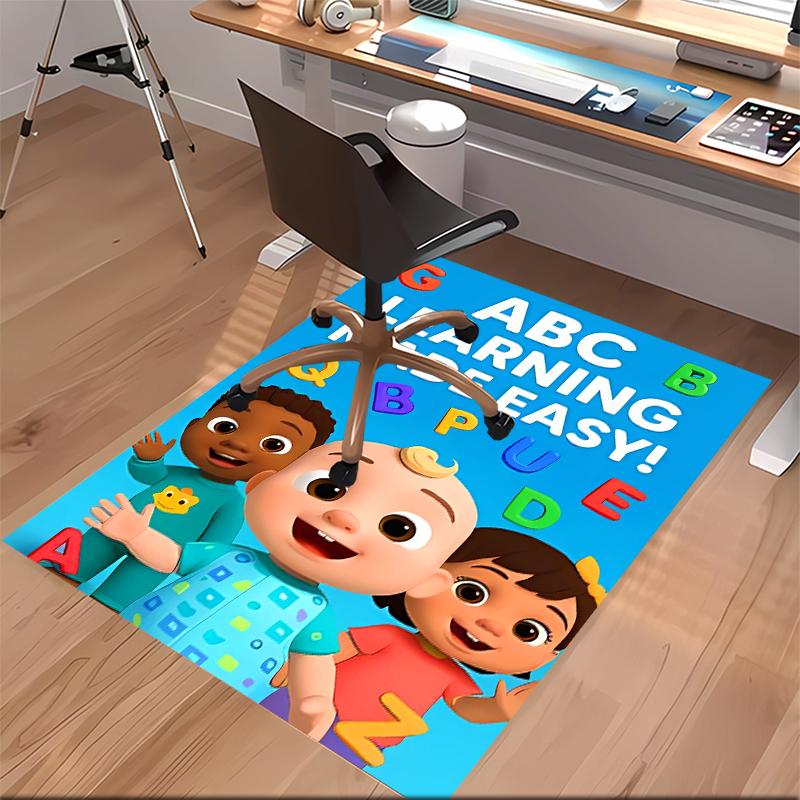 Jay Franco Cocomelon Printed Absorbent Washable Carpet, Non-Slip Bathroom Mats, Kitchen Rugs, Yoga Mat,Living Room Entrance, Camping Picnic Rugs