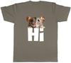 Peeping Mouse Saying Hi Funny Joke Unisexs TShirt Tee Gift Top