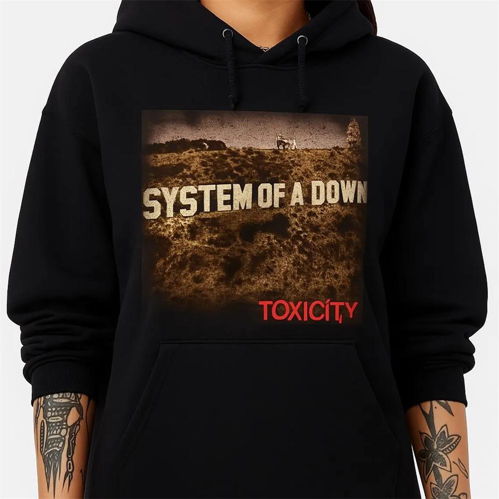 System of A Down Mezmerize Print 90s Vintage Rock Band Hoodie Women Alternative Metal Music Sweatshirt Gothic Hoodies