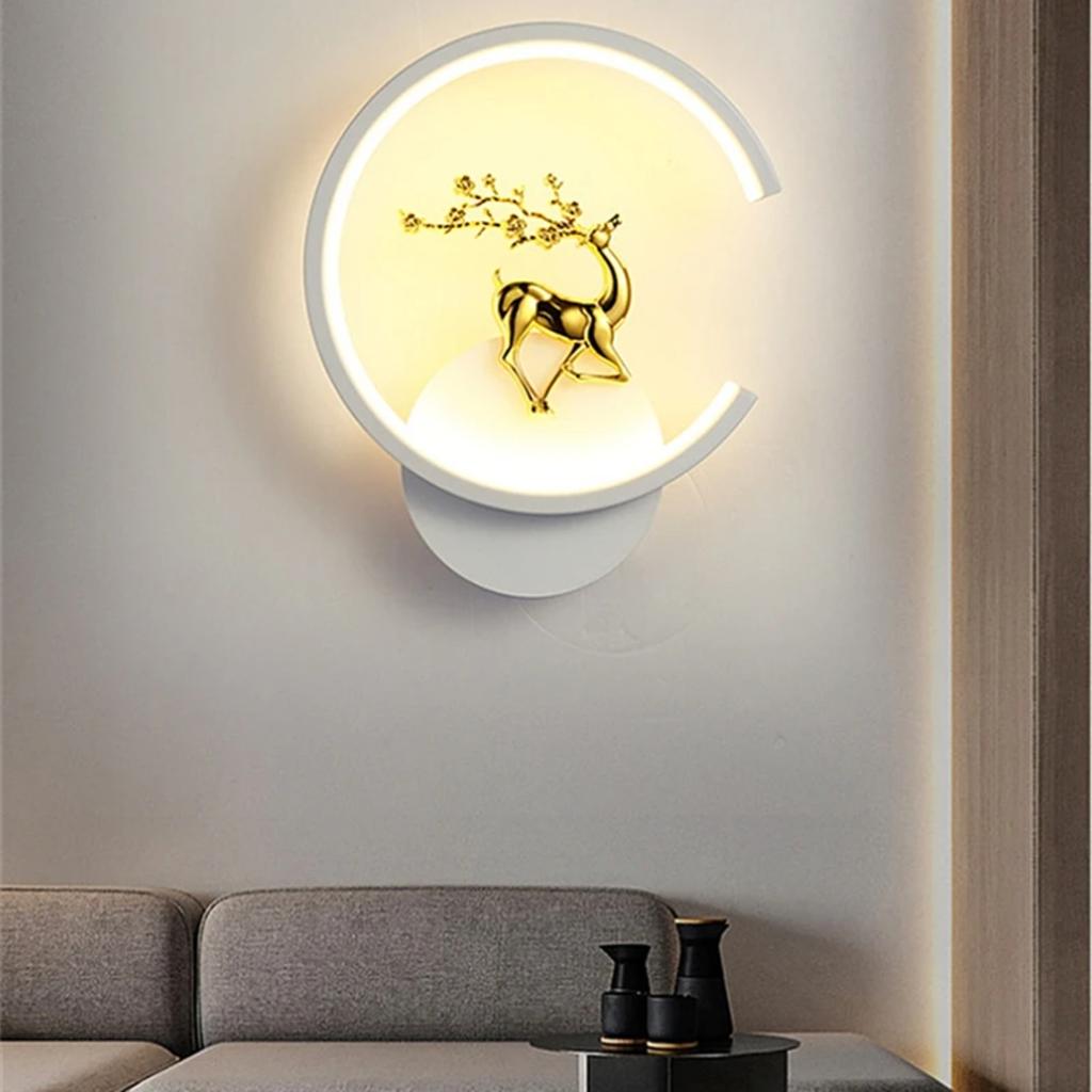 New Indoor Creative Decoration Bedside Lamp Nordic Modern Personalized Wall Lamp Metal Luxury Wall Light  Living Room Restaurant