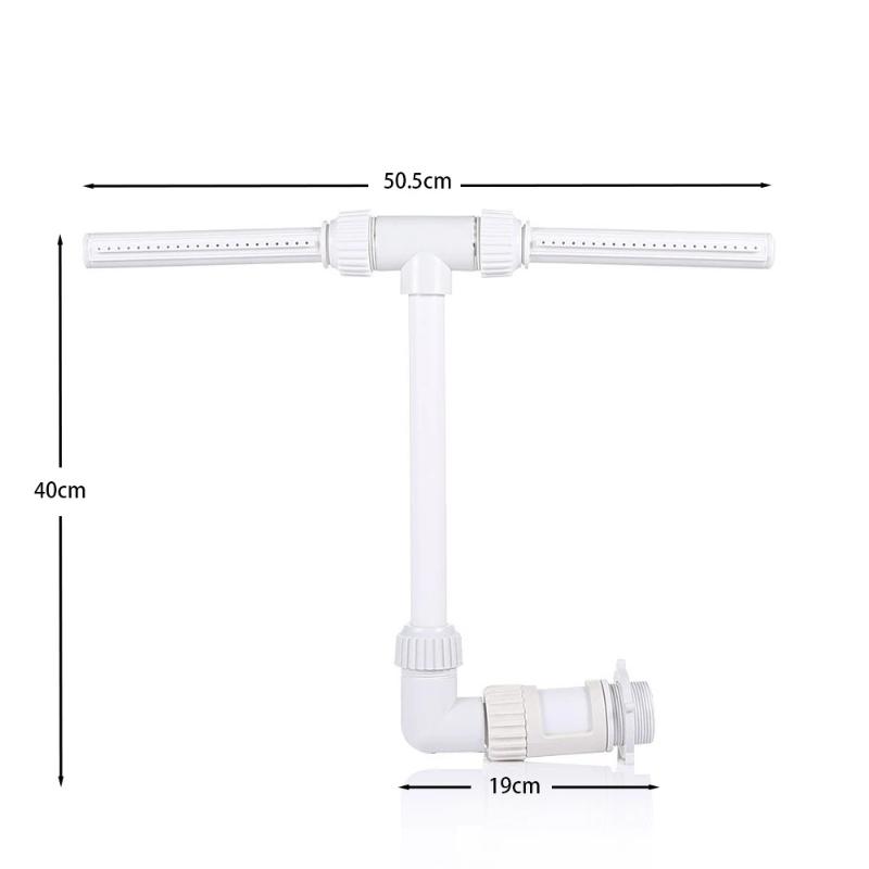 Adjustable Dual Spray Swimming Pool Sprinkler Creative Waterfall Fountain for Pool Garden Patio Water Activities