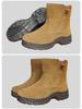 Men's Winter High-Top Outdoor Boots with Thick Fur Lining