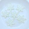 10/20Pcs New Resin Cute Mixed Mini Snowflake Flat Back Cabochon Scrapbooking Hair Bow Center Embellishments DIY Accessories L09