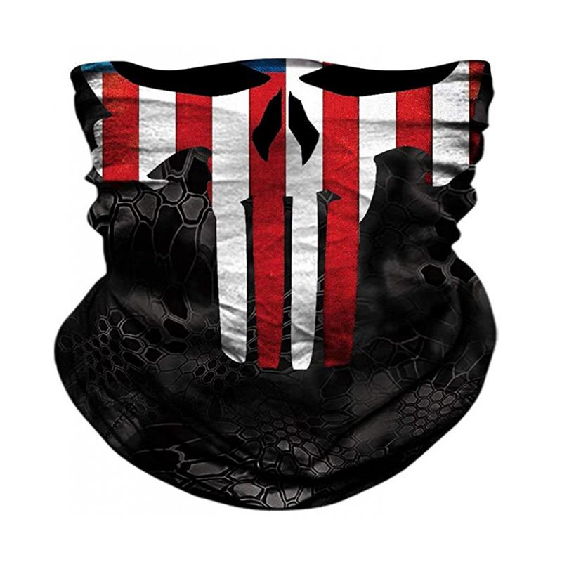 

1Pc Bandanas Cycling Headband Motorbike Polyester Scarves Face Shield Skull Face Masks Motorcycle Biker Mask