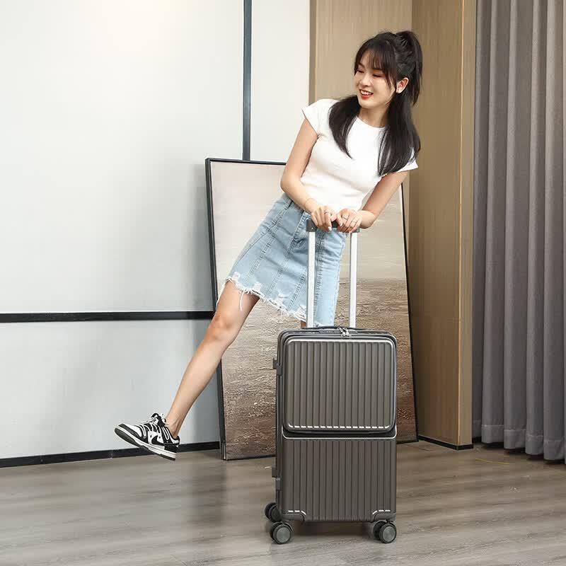 Moncaroni MK33 Front-Opening Suitcase 24-inch