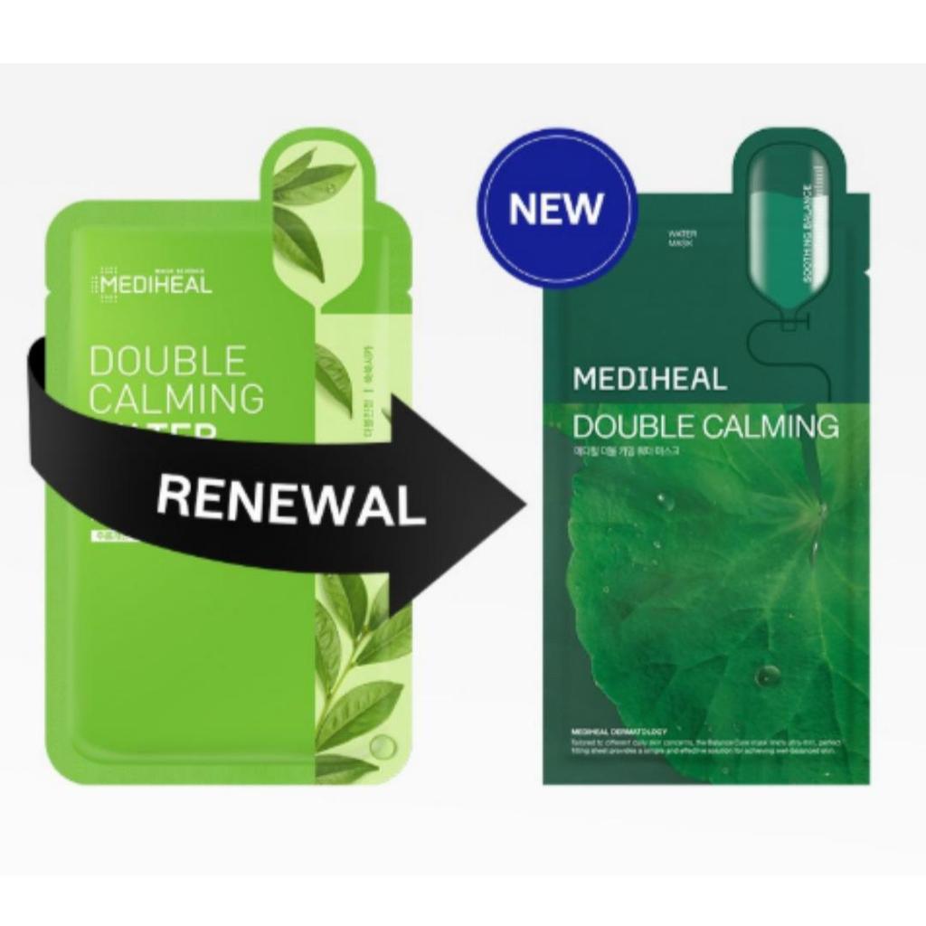MediHeal Double Calming Water Mask 20ml x 15ea +RANDOM GIFT