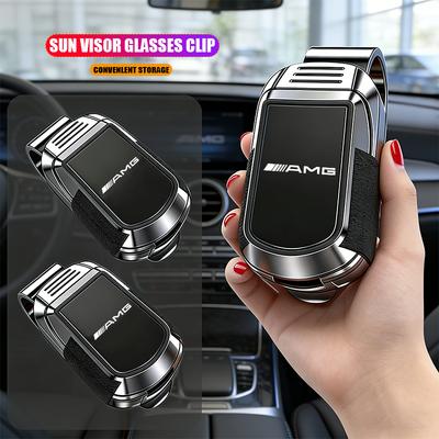 YGIG2 Klips do przechowywania okularów samochodowych Uchwyt na okulary przeciwsłoneczne na osłonę przeciwsłoneczną Dla Mercedes Benz AMG GLC W203 W206 W220 W205 W211 W212 W201 W210 GLE W214