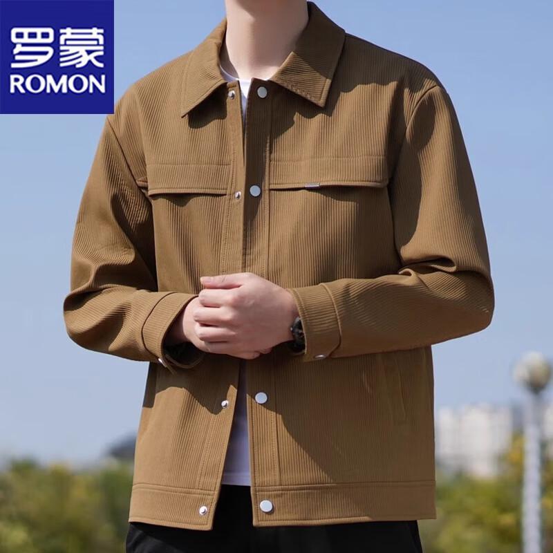 ROMON Men's Spring Autumn Casual Workwear Jacket