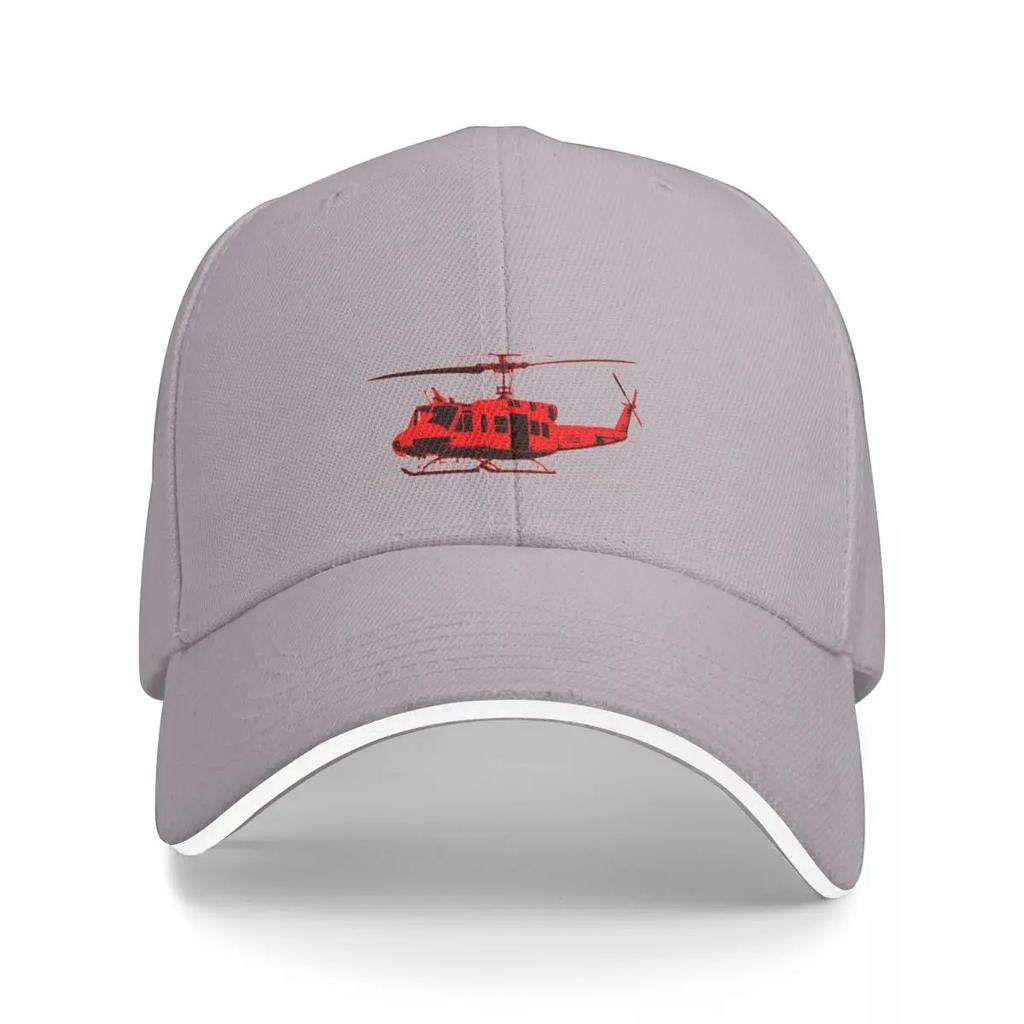 Huey Helicopter Red Summer Vibe Baseball Cap Vintage Rugby Women Caps Unisexs