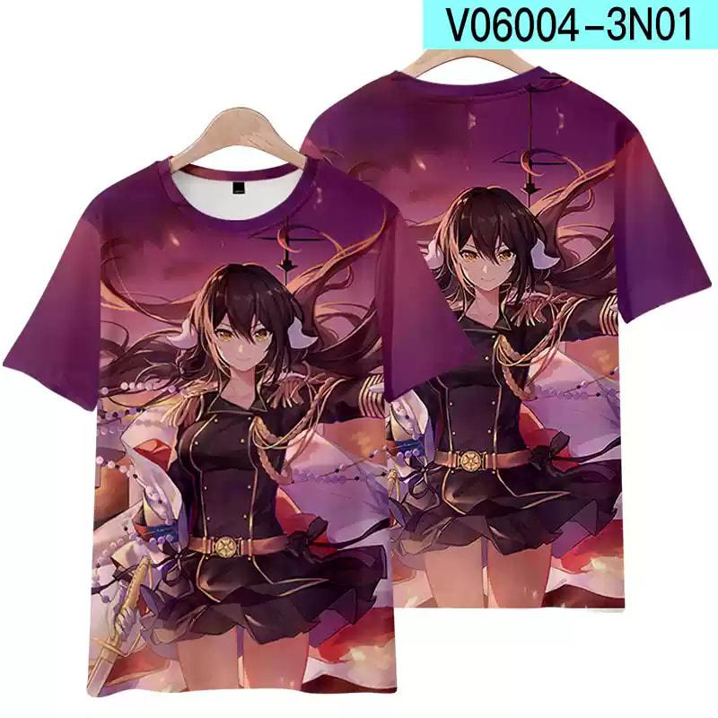 Popular Game Azur Lane T-shirt 3D Print Men/Women Anime t shirt Casual Harajuku
