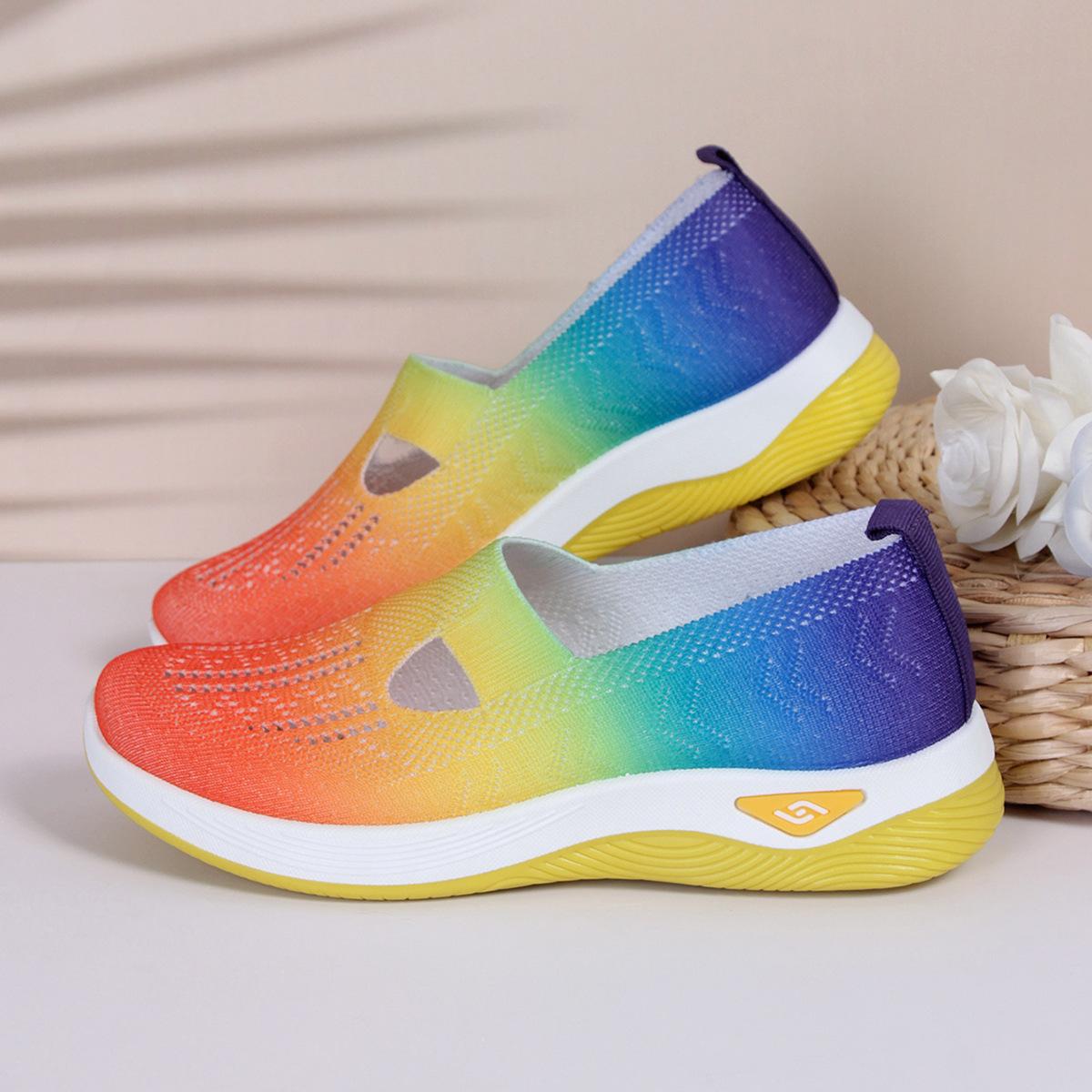 

Foreign trade women s shoes summer fashion casual shoes one pedal mother shoes color soft-soled shoes women 41