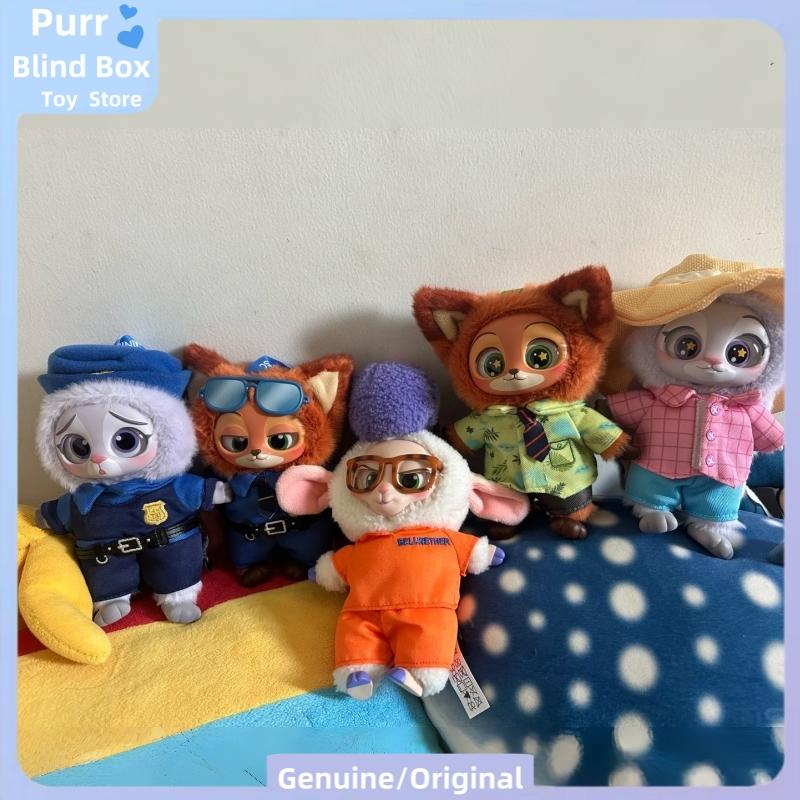 2025 New Authentic Zootopia Judy Rabbit Nick Fox Sheep Blind Box Disney Character Model Pendant Mystery Box Toy Keychain Gift