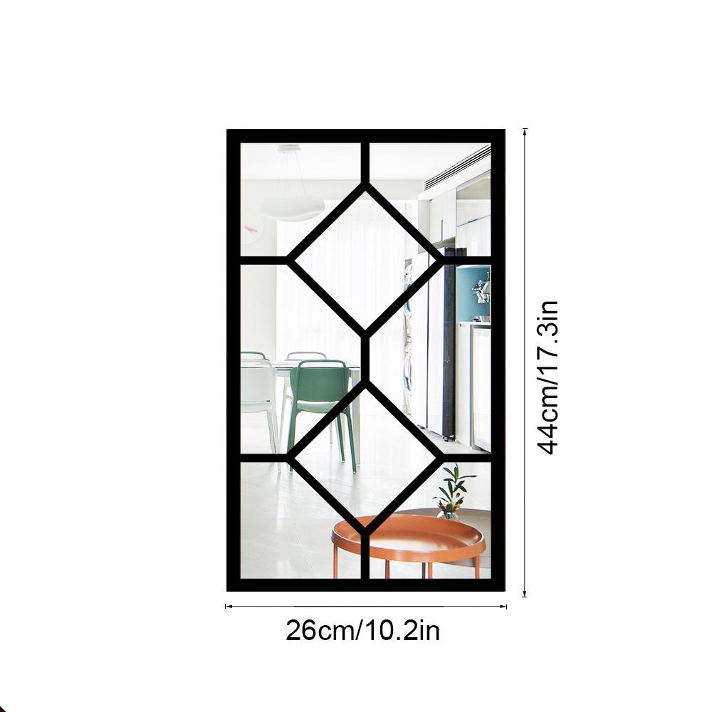 3D Vindusbue Akryl Speilklistremerke - Selvklebende Treveggdekor