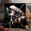 1PC Assass Warrior Flannel Blanket Gift, Suitable for Both Men And Women, Soft Ideal for Beds And Sofa, Birthday Or Christmas Gift