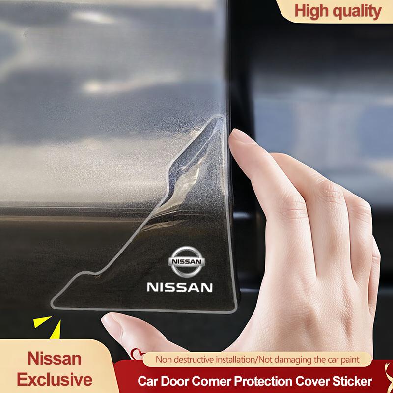 2 ks Chrániče rohů dveří auta Samolepky Dekorace Pro Nissan Sylphy N7 Qashqai J11 Note Teana J10 Navara Juke GTR Tiida X-trail