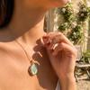 Inlaid Rhinestones Photo Locket Pendant Necklace Openable Gold Clavicle Chain  Birthday Gift