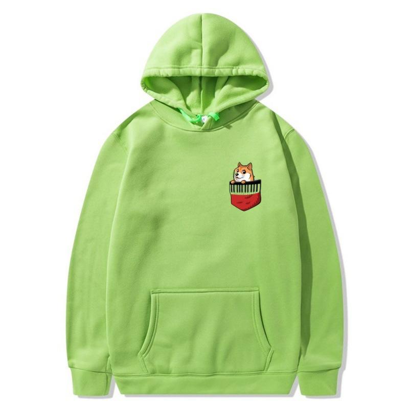 2025 trendy new pocket dog sweater spring and autumn men's and women's jackets street trendy hip-hop singer hoodie