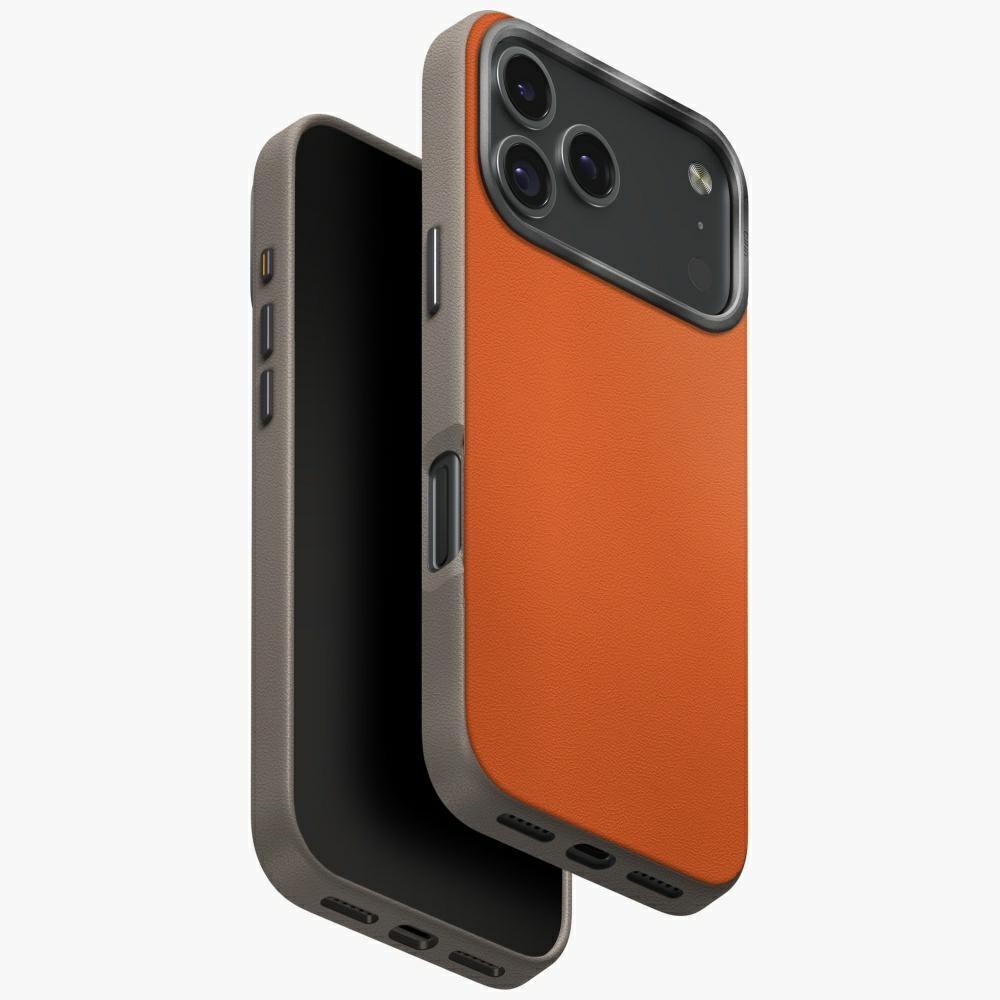 UNIQ Lyden DS Case for iPhone 17 Pro Magclick Charging Orange/Gray