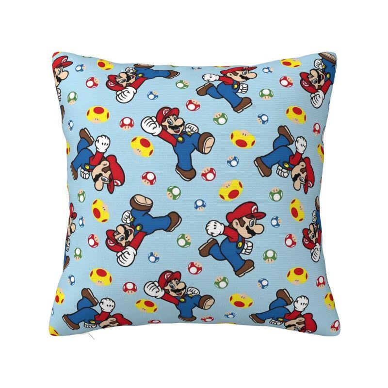 Custom Marioes Video Game Modern Pillow Cover Manga Chair Cushion
