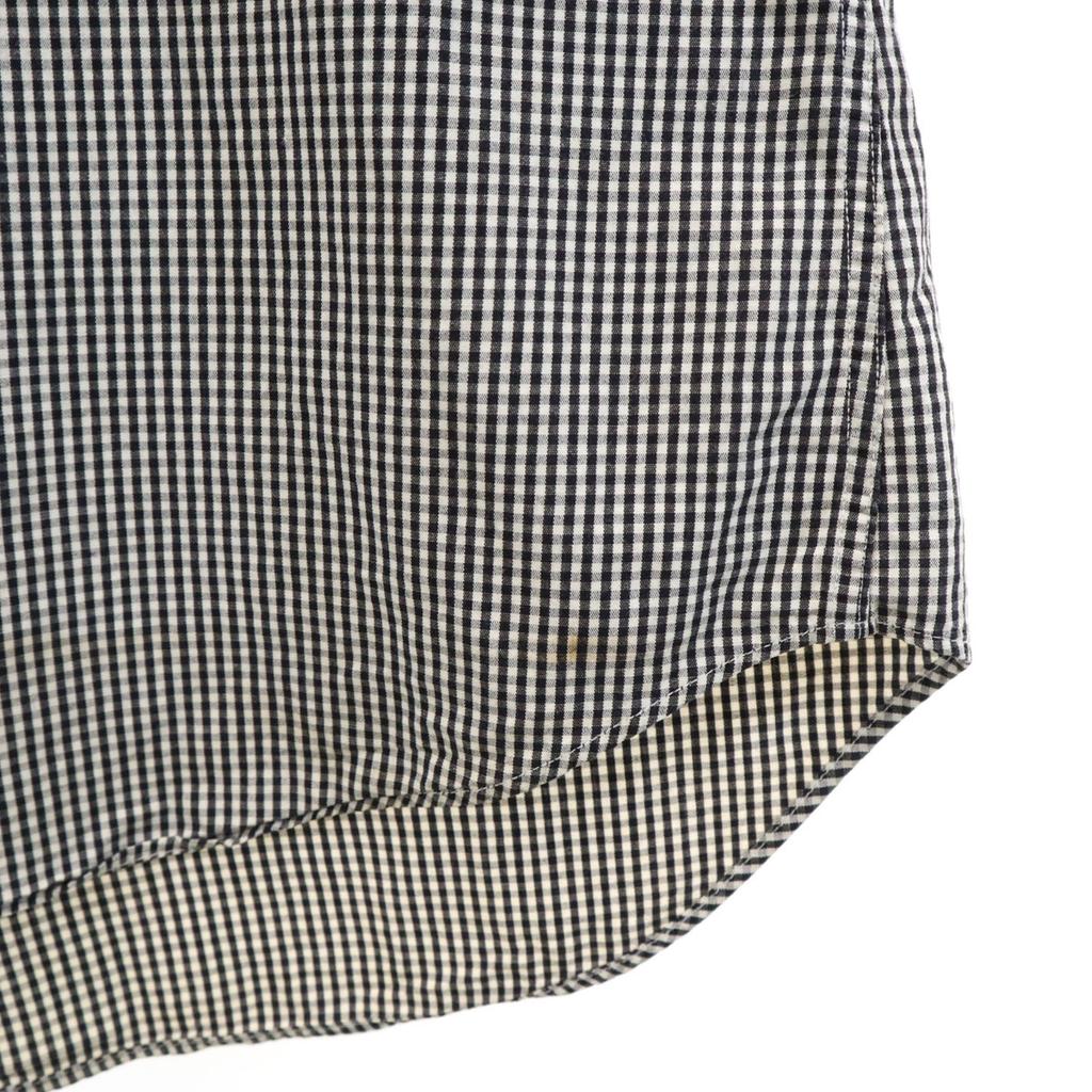 FENDI Check Pattern Long sleeve Button down shirt 40 black Men's Used
