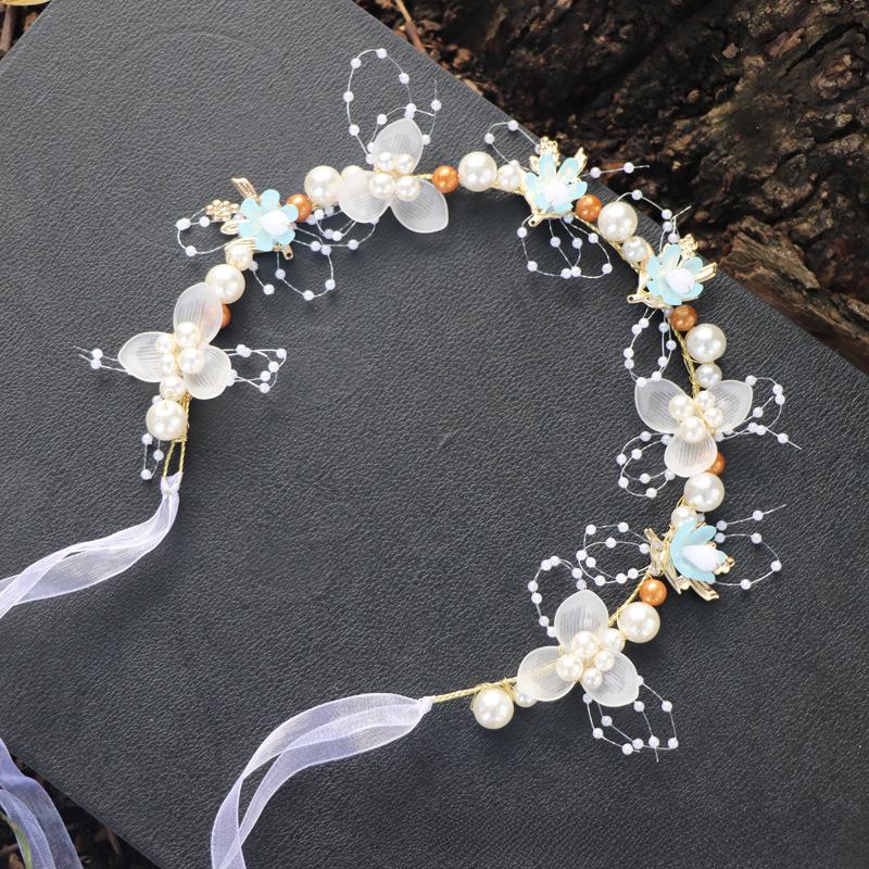 Floral Mori Style Headband for Girls - Fairy Princess Wreath Accessory
