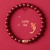 Purple Gold Cinnabar Koi Lucky Bracelet - Temperament & Personality Gift