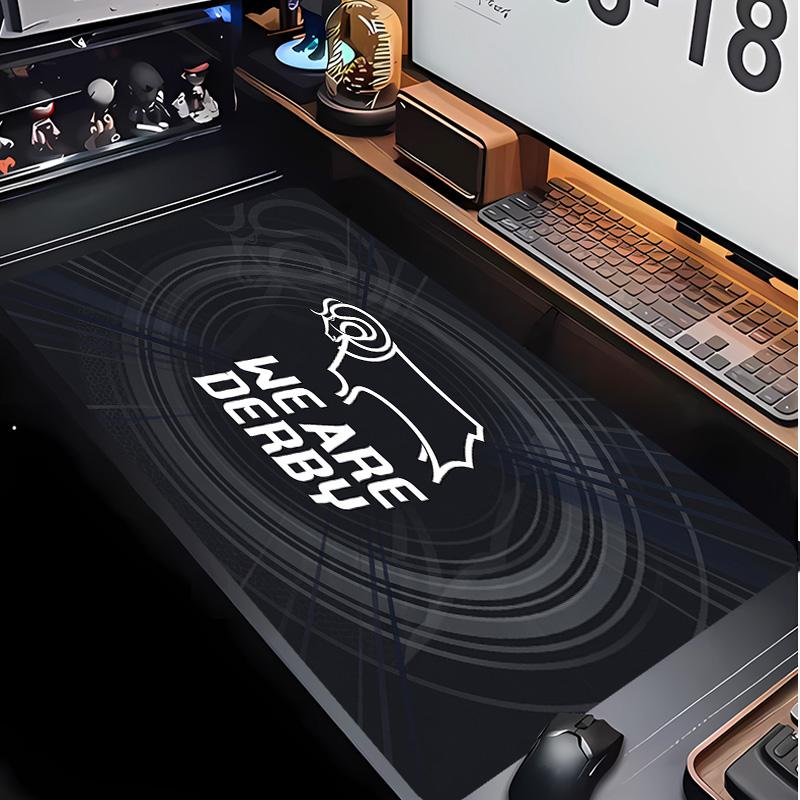 Derby County Football Pattern Mouse Pad Non?Slip Rubber Base Gaming Mousepad For Desk Office Home