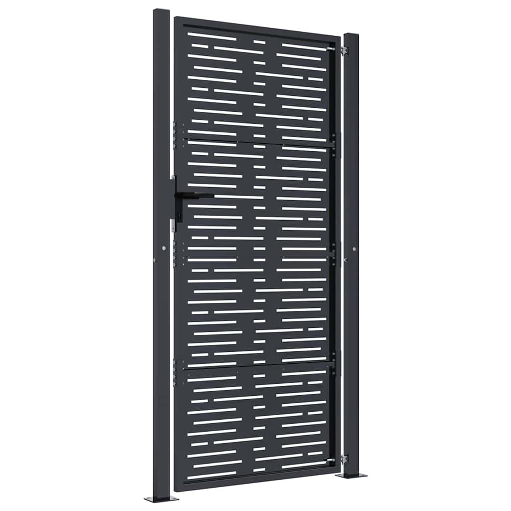 Garden Gate Anthracite 100 X 175 Cm Steel Square Design
