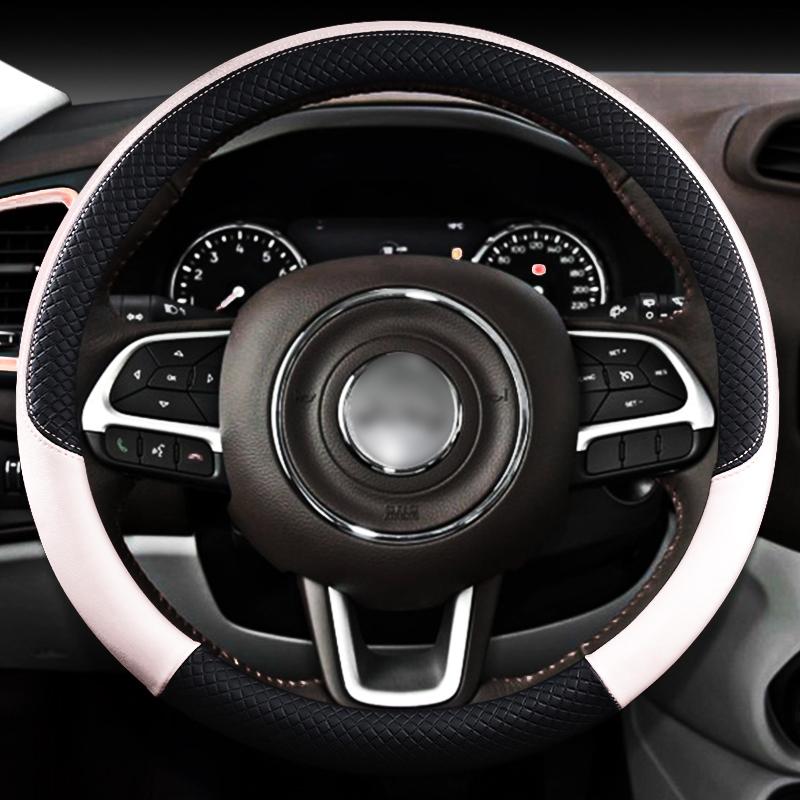 Leather Car Steering Wheel Cover Anti-slip for Jeep Renegade Auto Interior Accessories Interior Details