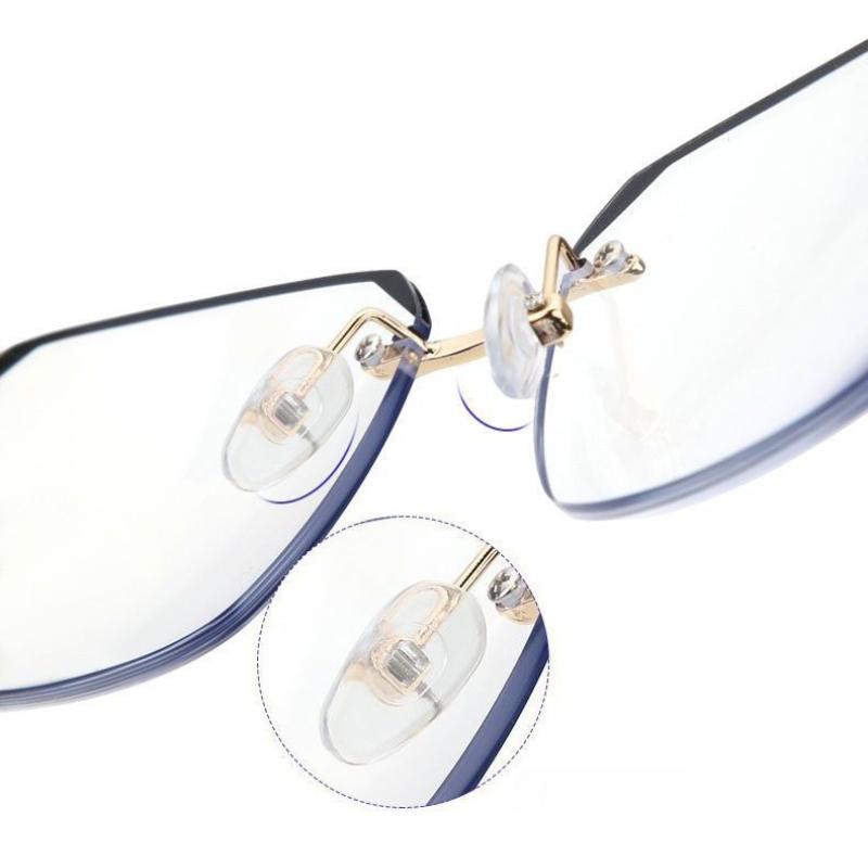 Fashionable Business Presbyopia Glasses For Men And Women Rimless High-Definition Anti-Blue Light Reading Glassesdiopter To +4.0
