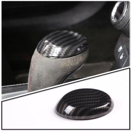 ABS Carbon Fiber Gear Shift Knob Head Cover Trim for Chevrolet Corvette C7 14-19