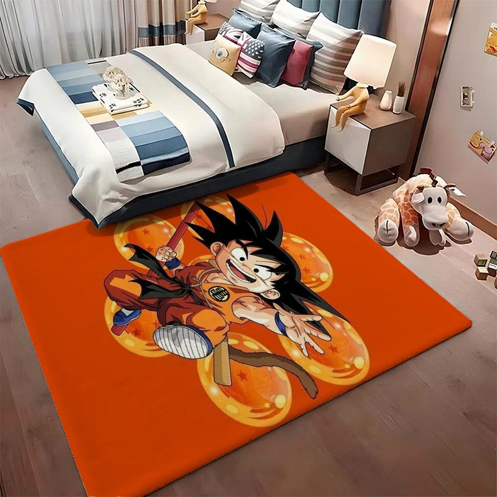Super Saiyan Goku Patterned Rug Allseason Carpet For Kids Bedroom Play Area Home Decor Valentine'S Day Gift