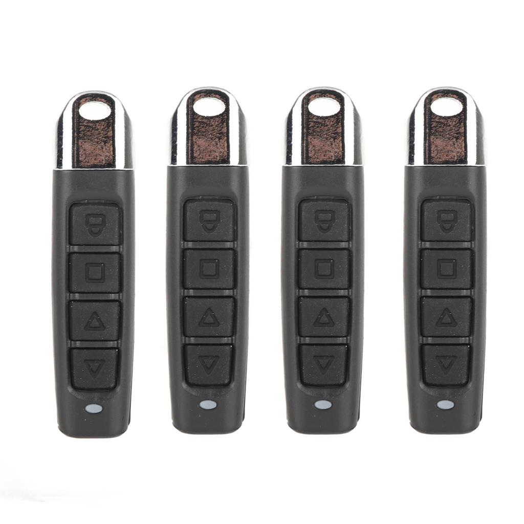 4PCS Cloning Remote Control Key Fob 433MHz 4 Channel Electric Garage Door Remote Control for