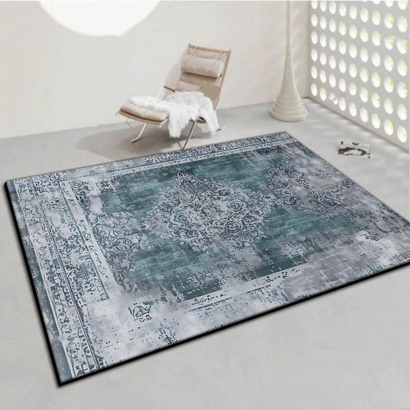 Amerikanischer Stil Persien Großer Teppich Wohnzimmer Dekoration Zuhause Sofa Bereich Teppiche Schlafzimmer Garderobe Fußmatte Waschbar Rutschfest