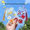 Transparent Specimen Bottle with Pressed Flowers - DIY Bookmark for Students