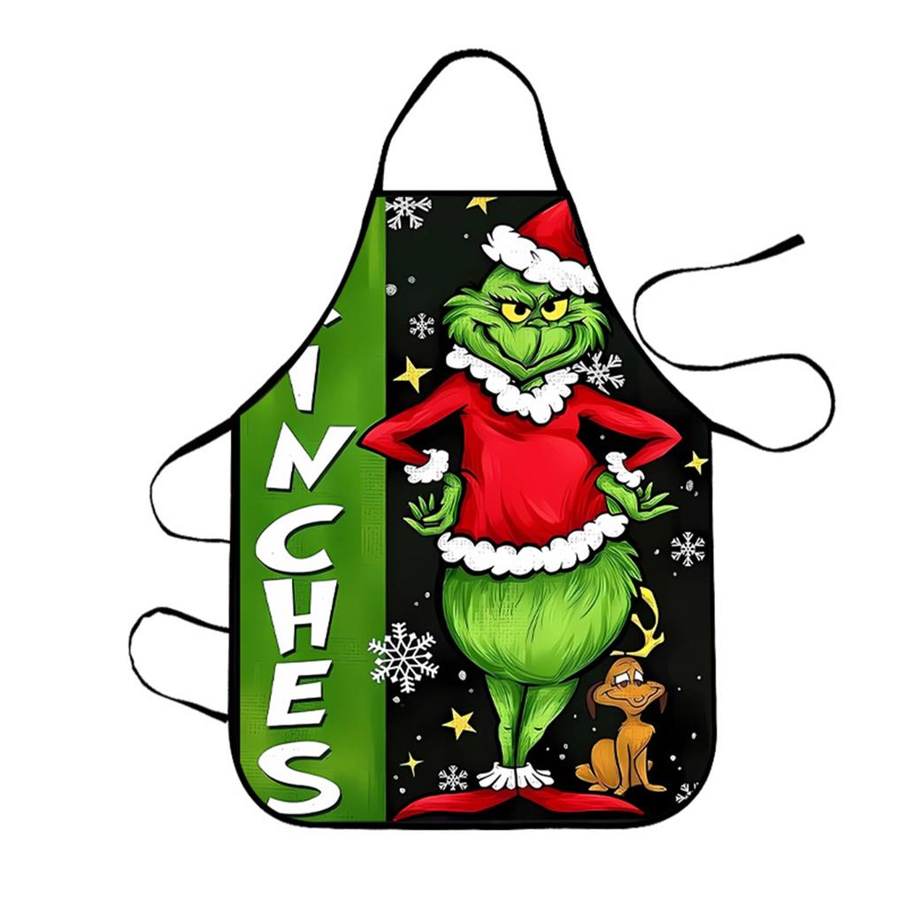Christmas Aprons For Adults Thickened Apron Holiday Xmas Kitchen Apron Apron For Family Party Holiday