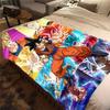 1pz Coperta in Flanella con Stampa Son Goku, Alta Qualità per Tutte le Stagioni, Decorazione per la Casa, Calore e Comfort, Perfetta per Regali di Natale