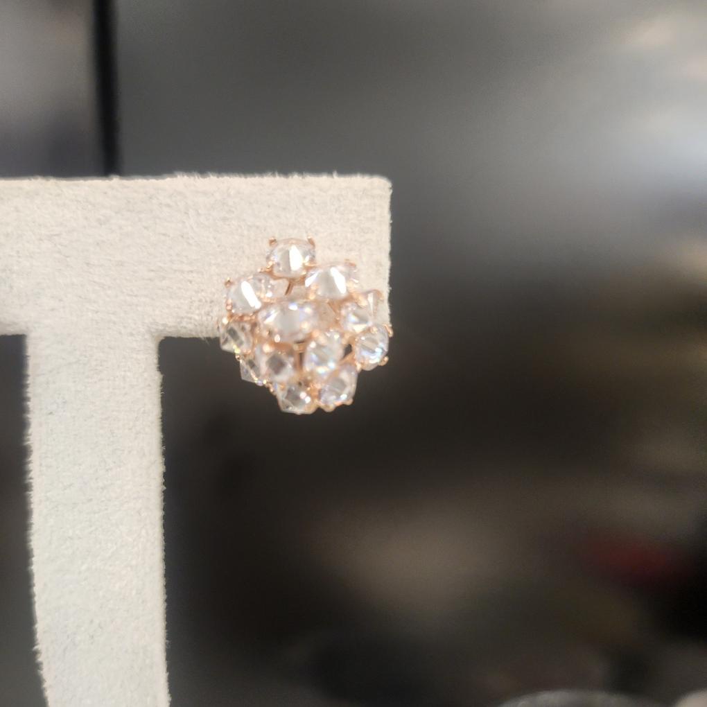 ARTRIA Round Square Ball E Earrings CHERET0031PKF